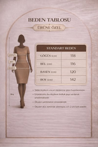 bezeXL Plus Size Patterned Viscose Dress Black