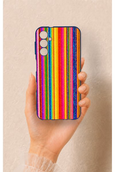 Vip Case Samsung A14 Compatible Colorful Patterned Silicone Case