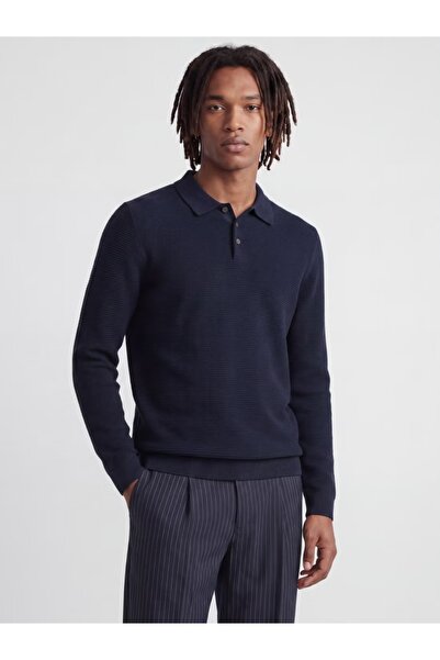 Jack & Jones Pulover tricotat pentru bărbați, din bumbac organic, cu guler polo