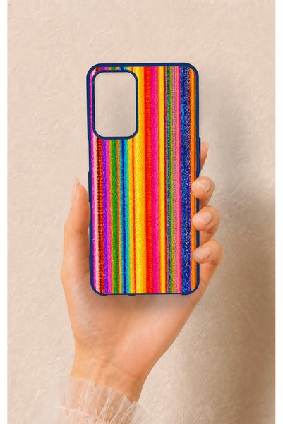 Vip Case Oppo A16 Compatible Colorful Patterned Silicone Case