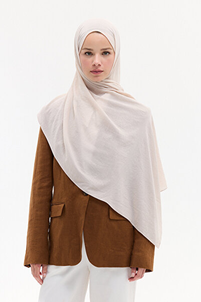 cs camellia scarf Βαμβακερό Σάλι Άνεσης - Κρεμ