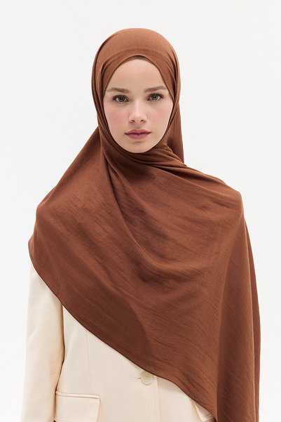 cs camellia scarf Comfort Cotton Shawl - Brown