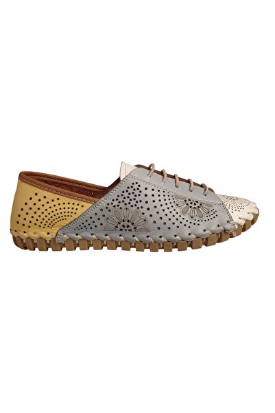 Guja Y700-12 Women's Genuine Leather Hand-Sewn Daily Casual Colorful Shoes