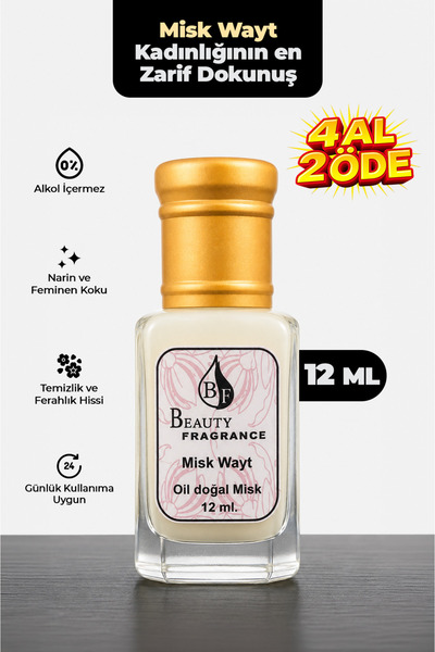 BF BEAUTY FRAGRANCE Misk Wayt 12 ml Alkolsüz Misk Yağı