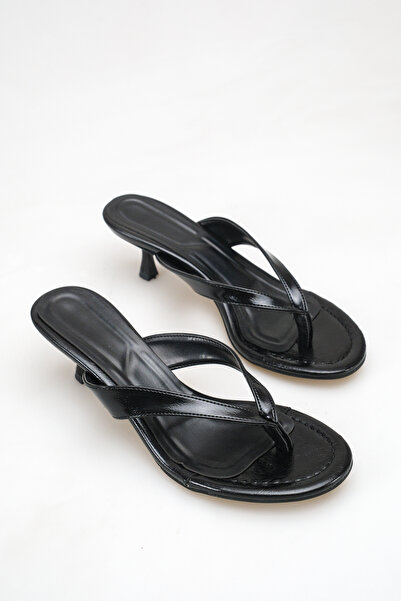 meyra'nın ayakkabıları Women's Detailed Heeled Sandals with Flip-Flop Detail,...