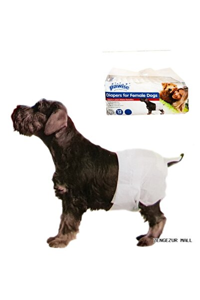Pawise Zengezur Dog Bottom Tie Diaper L Size (171920) 12 Pieces