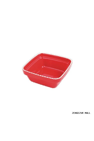 Pawise Zengezur Dog Square Ceramic Bowl 550 (175033) ml -Red