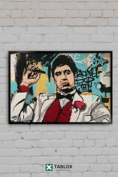 TABLOX Scarface Tony Montana Al Pacino Film Graffiti Artă Tablou decorativ în...