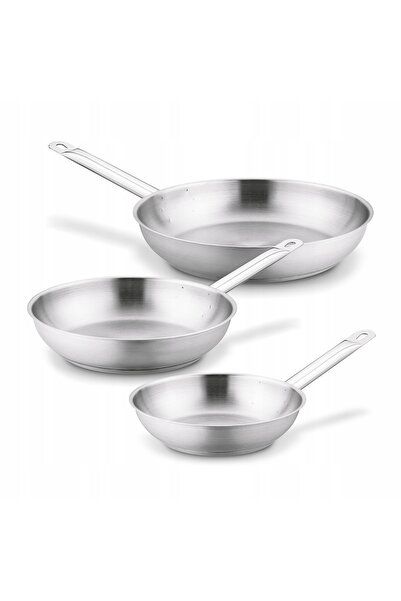 Starke Pro PATELNI Oțel INDUCȚIE Solid GAZ Gastro 20/24/28cm Set