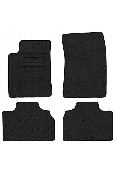 NO BRAND Covorașe de catifea pentru SSANGYONG KYRON, set complet, negru, fibr...