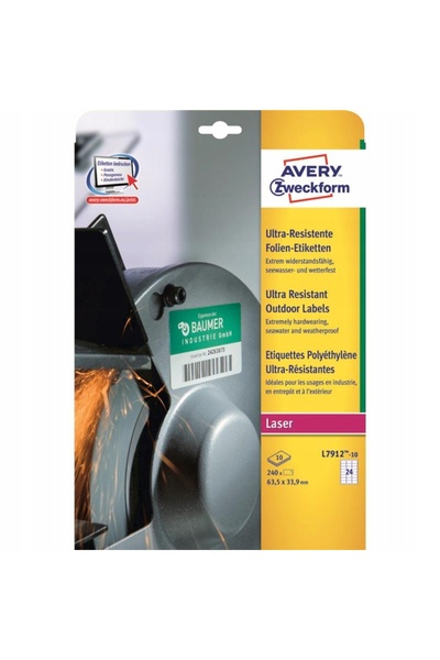NO BRAND Etichete autoadezive A4 AVERY ULTRA [10] 63.5/33.9