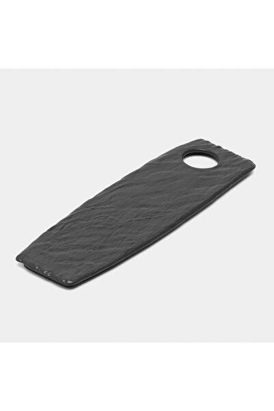 NO BRAND Vas pentru sushi din porțelan negru Wilmax 42x13 cm IMITAȚIE PĂTRONA...