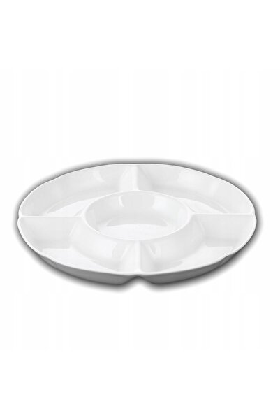 NO BRAND Vas compartimentat pentru gustări, nuci, fursecuri, Wilmax, 25,5 cm,...