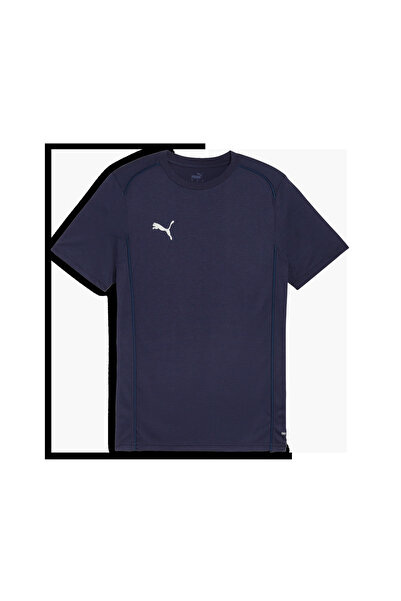 Puma teamFINAL Casuals Tee Navy-PUMA Sil Lacivert Erkek T-Shirt