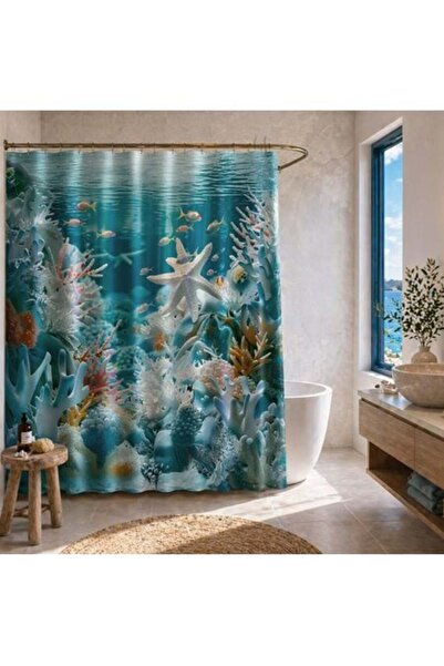 OEM Perdea de Dus din PEVA Marin 180x180cm