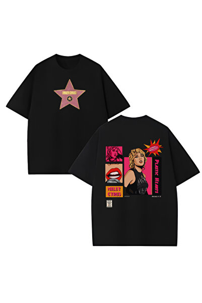 MAGORS Miley Cyrus Printed Unisex Oversize Cut 100% Cotton Crew Neck T-Shirt