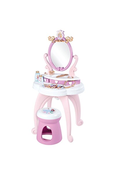 Smoby Jucarie Masuta de machiaj Disney Princess 2 in 1 roz cu accesorii