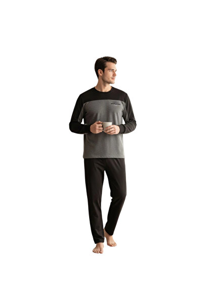 Over Sleep by Poleren Over Sleep 2423 Men's Winter Lycra Single Jersey Pajama...