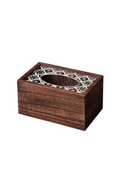 Generic Brand Wooden Tissue Box Tissue Organizer Box, Smooth-Pulling Mechanis...
