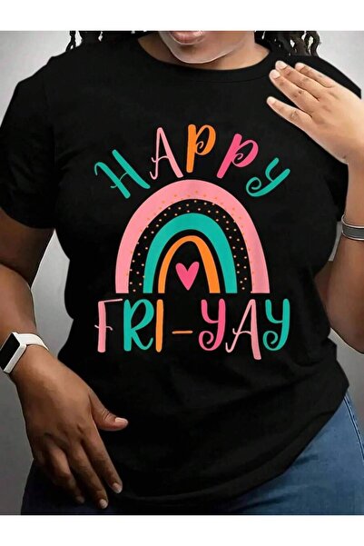 2BIR Happy Friyay Fri-Yay Friday Lovers Funny Teacher Back To School Black Gr...