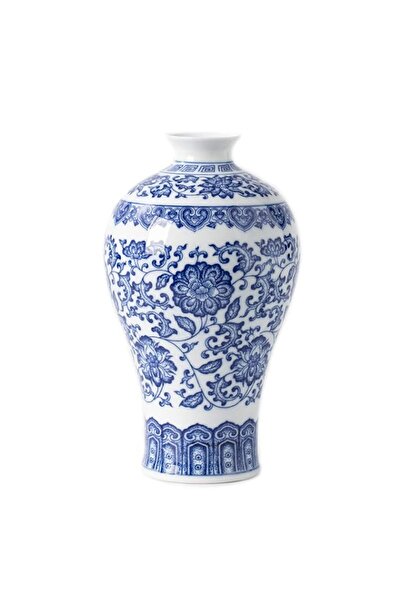 Generic Blue and White Vase, Blue Vases Home Décor, Chinoiserie Vase, Blue an...