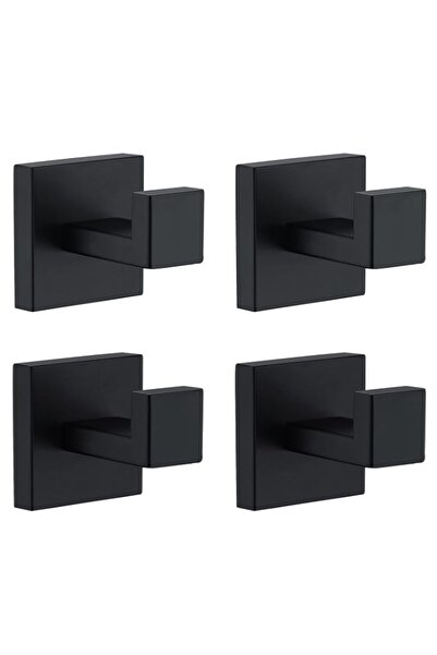 Generic Towel Hooks for Bathrooms, Matte Black Towel Hook for Kitchen Bathroo...