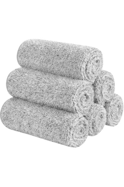 Generic Bukela 6 Pcs Face Towels, Microfiber Facial Washcloths with Bamboo Ch...