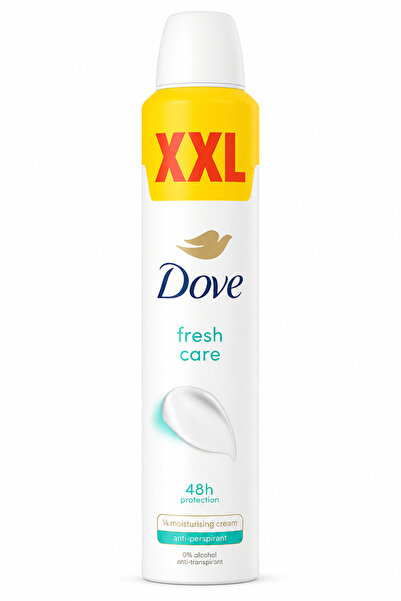 Dove Fresh Care XXL Antiperspirant Spray, 300 ml, Protecție 48h, ¼ Cremă Hidr...
