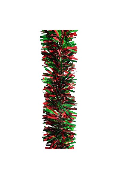 Generic Brand 11cm x 200cm Red & Green Tinsel Garland – Classic Christmas Tre...