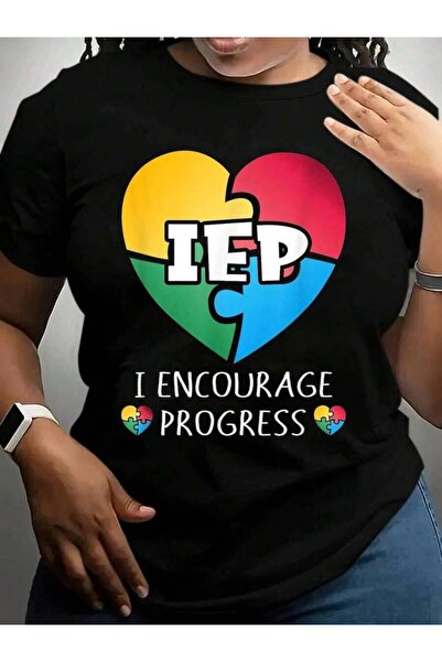 NOURAM تي شيرت Iep I Encourage Progress Special Education Teacher Back To Sch...