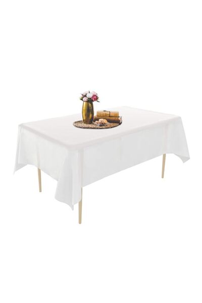 Generic Puricon 12 Pack Disposable Plastic Tablecloths 54 x 108 Inches, Premi...