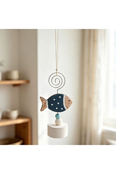 idei 1 Bucată Decor suspendabil din lemn formă pește marin 12 cm, ornament de...