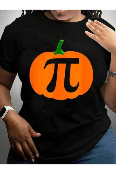 9JY Pi Funny & Thanksgiving Pumpkin Pie Halloween Black Graphic T Shirts Tee