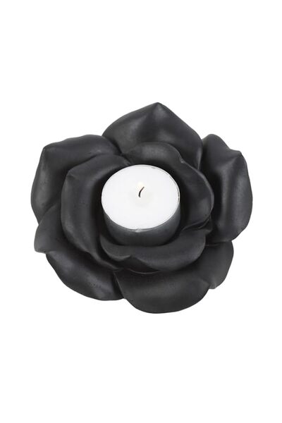 Generic Something Different Wholesale Black Rose Tealight Holder – Gothic Vic...