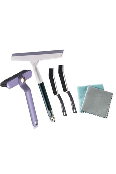 Generic 6-in-1 Multi-Surface Cleaning set for Home & Car - Crevice Brush, Rot...