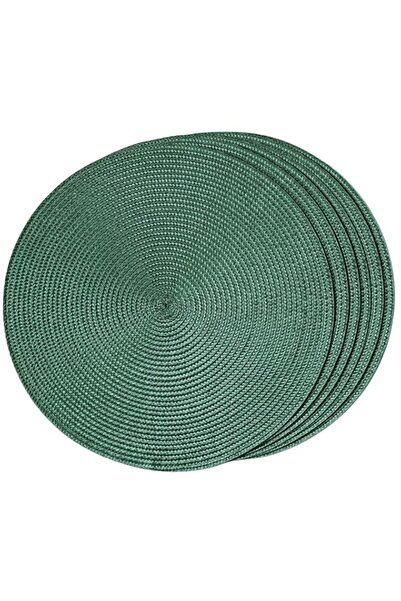Generic FunWheat Round Braided Placemats Set of 6 Table Mats for Dining Table...