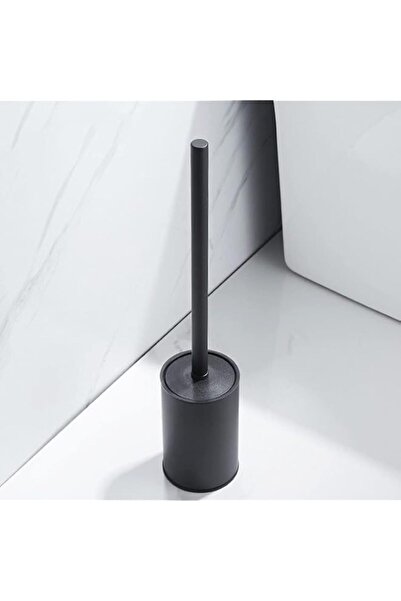 Generic Aputue Brush and Holder Set, Black Toilet Brush Set with Long Handle ...
