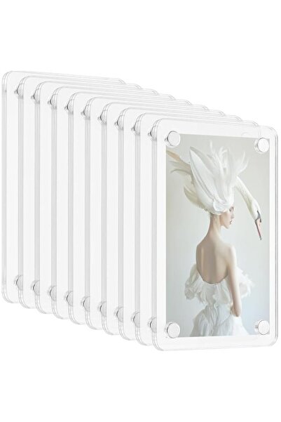 Generic Brand Acrylic Photo Frames, Double Sided Transparent Magnetic Frames,...