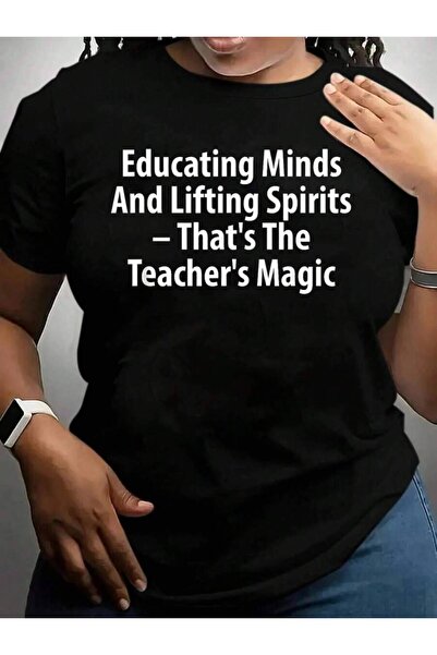 9JY Nacho Average Teacher Educator For Women Black Graphic T Shirts Tee