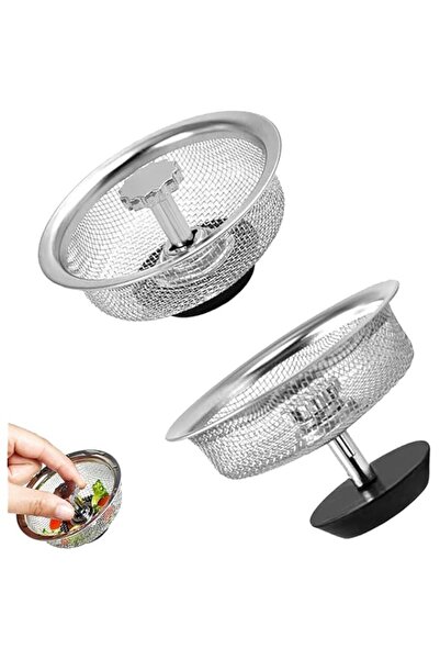 Generic Stainless Steel Sink Strainer and Drain Basket Set, 2-Pack Kitchen Si...