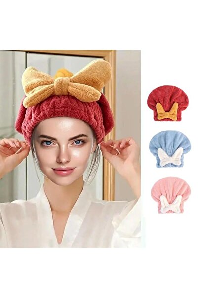 Generic INFINITIX™ Microfiber Hair Drying Turban with Bow Design, Quick-Dry H...