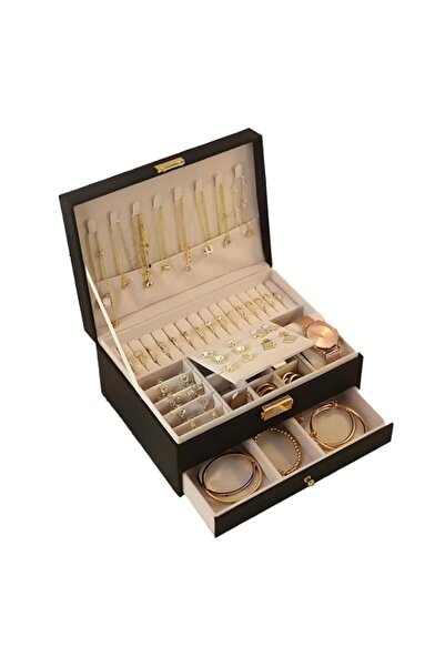 Generic Brand 2 Layers Jewelry Box, Jewelry Organizer Case for Women Girls, S...
