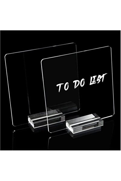 Generic Brand BPA® 2 Packs Transparent Acrylic Dry Erase Board- Acrylic Memo ...