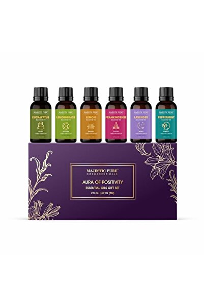 Generic Brand Majestic Pure 100% Pure Essential Oils Set - 6 x 10ml (Peppermi...