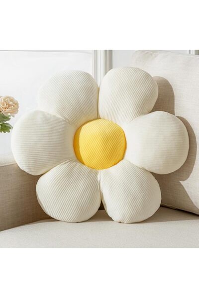 Generic Flower Pillow,19.6" Cute Daisy Pillow Flower Shaped Throw Pillow Spri...