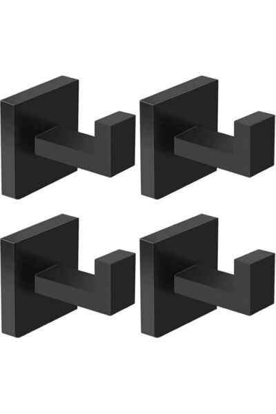Generic YelaJoy 4 Pack Towel Hooks Hand Towel Holder for Bathroom Wall Living...