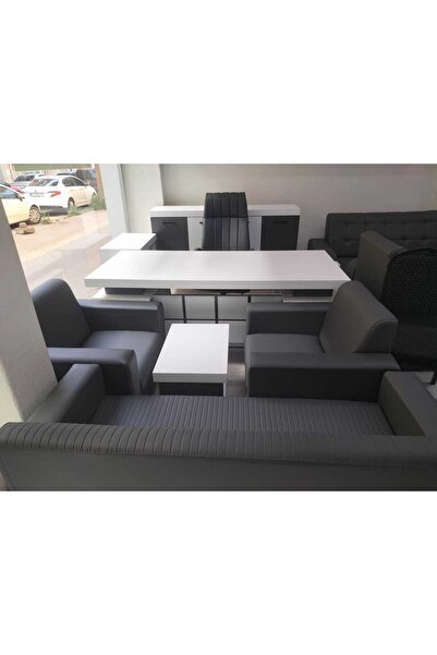 ERDEM KARDESLER OFİS MOBİLYALARI VİA MAKAM TAKIMI FULL SET 8 PARÇA