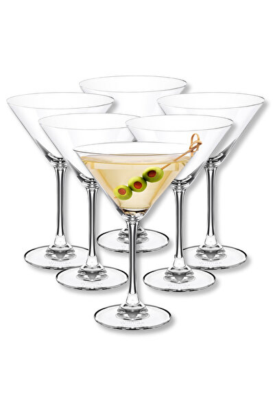 WILMAX ENGLAND Set 6 Pahare Martini / Sampanie Wilmax England, 270 ml, Sticla...