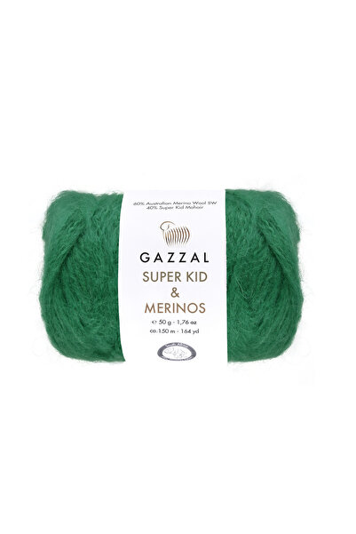 GAZZAL İPLİK Gazzal Super Kid Merinos – Mohair and Merino Wool Blended Hand K...
