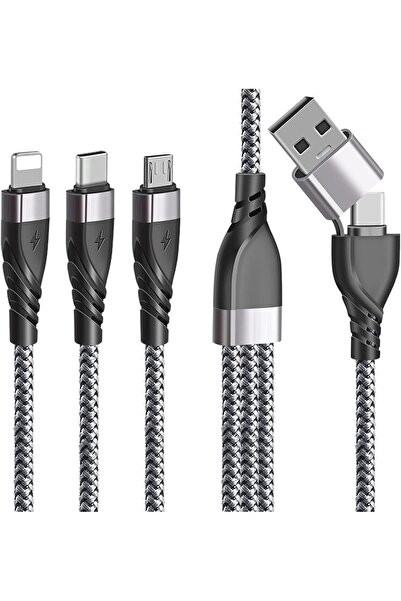 UrbanX URBANNX Multi Charger Cable, USB A/USB C Multi Charging Cable 5 in 1 F...